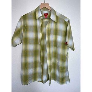 Cool Y2k Shimmer Checkered Button down